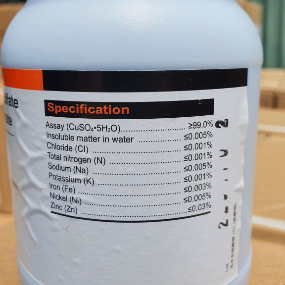 CuSO4.5H20- Copper sunfate - Ảnh 2