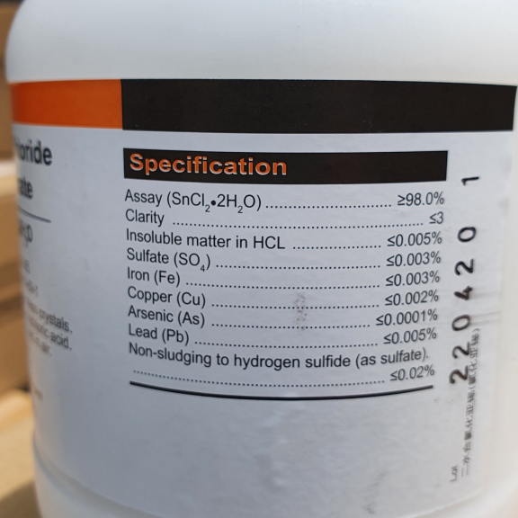 SnCl2.2H2O - Thiếc (II) chloride - Ảnh 2